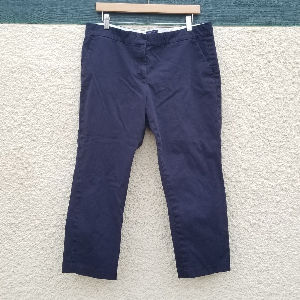 Tommy Hilfiger navy crop trousers size 14 24.5 in inseam